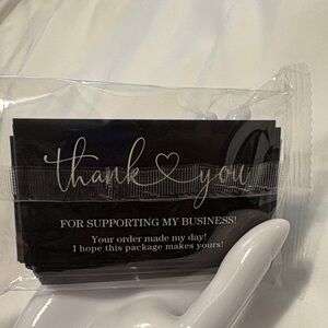 50 Thank You Cards sophisticated blk